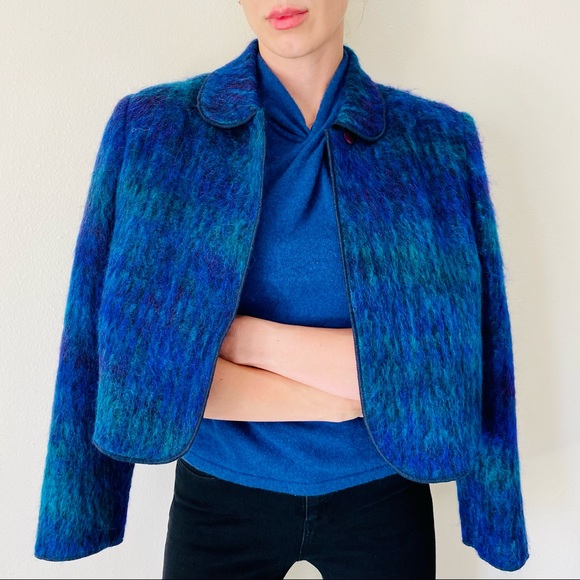 emil rutenberg collection mohair blend jacket - Picture 1 of 7